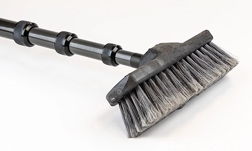 Utility Adapter threaded into broom head